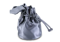 Grace Pouch Petite in Iron Satin