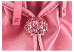 Grace Pouch Petite in Splendido Pink Satin