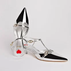 Grace Pump In Silver Specchio