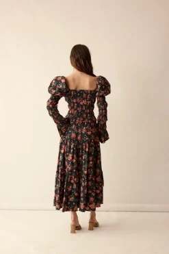 Gracie Top in Midnight Garden