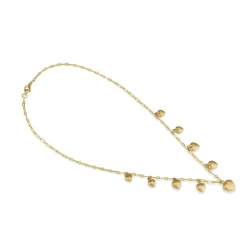 Graduated Puffy Heart Necklace