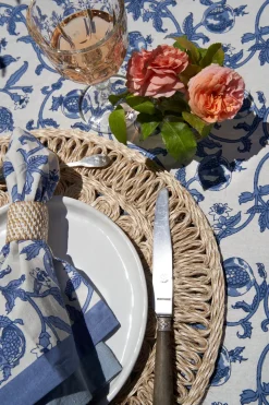 Granada Cornflower Napkins in Blue, Set of 6