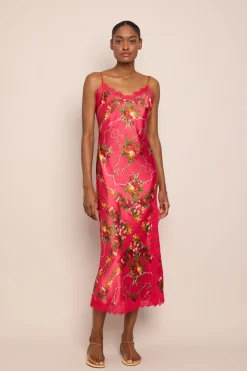 Granada Dress in Gemma Scarf Pink