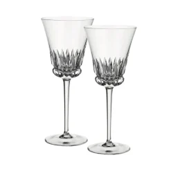 Grand Royal White Wine Pair in Clear, Set of 2