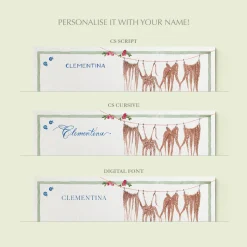 Greek Island Hopping Stationery Cards, Personalized Set of 50