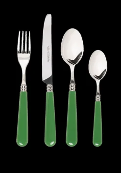 Green Cutlery, Set of 16