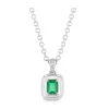 Green Emerald Luna Necklace
