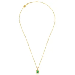 Green Emerald Luna Necklace