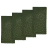 Green Eyelet Dinner Napkins, Set of 4
