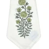 Green Flower Motif Napkin