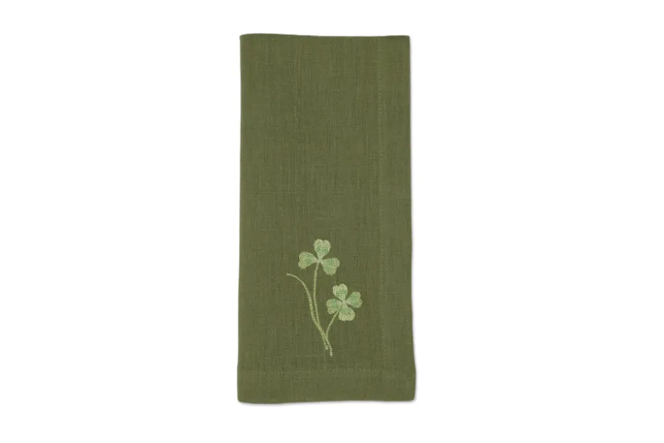Green Four Leaf Clover Napkin, Set of 2