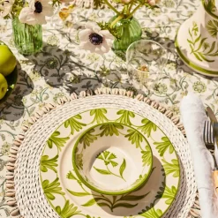 Green Petals Tablecloth
