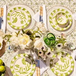 Green Petals Tablecloth