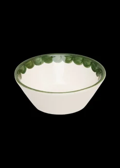Green Scallop Bowl