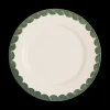 Green Scallop Dinner Plate