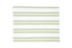 Green Stripe Cotton Tablecloth
