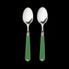 Green Teaspoons, Set of 2
