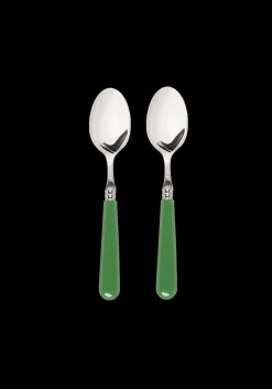 Green Teaspoons, Set of 2