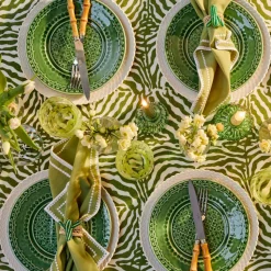Green Zebra Tablecloth