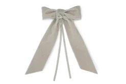 Grey Velvet Napkin Bows, Set of 4