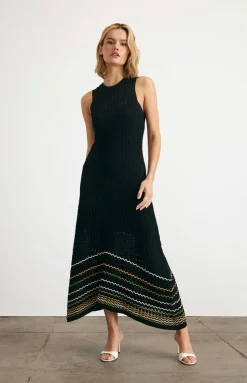 Greyson Dress in Black Multi