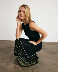 Greyson Dress in Black Multi