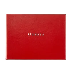 Guest Book in Recycled Italian Bonded Leather