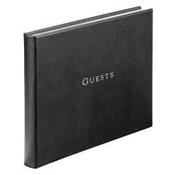 Guest Book in Recycled Italian Bonded Leather