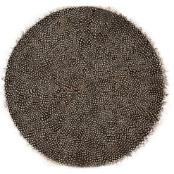 Guinea Feather Placemats, Set of 6