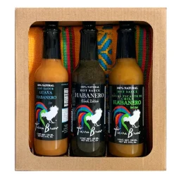 Habanero Hot Sauce Trio & Servilleta