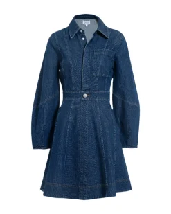 Hailey Dress in Classic Indigo Blue