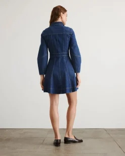 Hailey Dress in Classic Indigo Blue