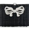 Hailey Wicker Basket Bow Clutch
