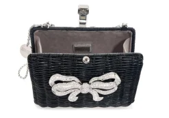 Hailey Wicker Basket Bow Clutch