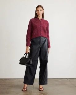 Hale Cardigan in Raisin