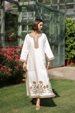 Hampton Caftan Blue Palm