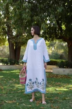 Hampton Caftan in Blue Flower