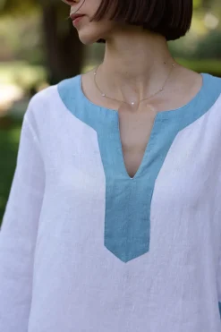 Hampton Caftan in Blue Flower