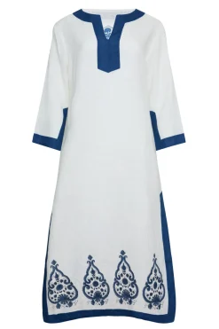 Hampton Caftan Indigo Paisley