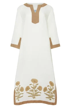 Hampton Caftan Khaki Flower