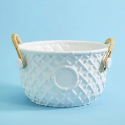 Hampton Faux Bamboo Fretwork Party Bucket