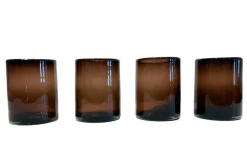Handblown Glasses in Set of 4 in Tamarind