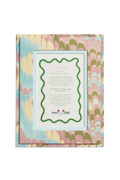 Hand-Marbled Picture Frame 4x6 in Lilac Blues