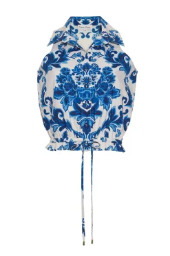 Hannah Top in Fiore Evening Blue