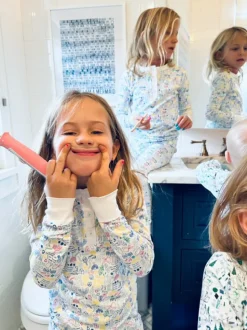 Hanukkah Two-Piece Kids Henley Pajamas