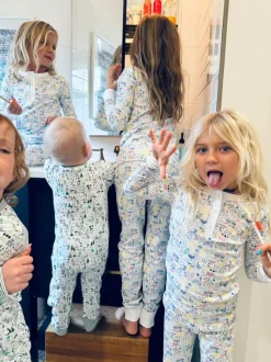 Hanukkah Two-Piece Kids Henley Pajamas