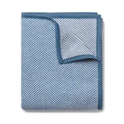 Harborview Herringbone Cornflower Blanket