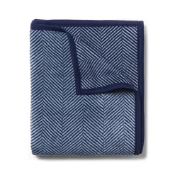 Harborview Herringbone Navy Original Blanket