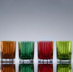 Harmonie Double Old Fashion Tumbler, Green Set of 2