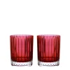 Harmonie Double Old Fashion Tumbler, Red Set of 2